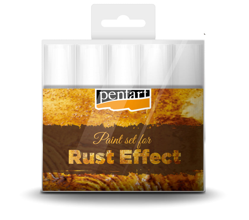 Pentart Rust Acrylic Effect Paint Set