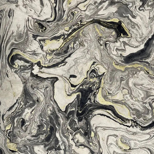 Marbled Gold and Black on Cream