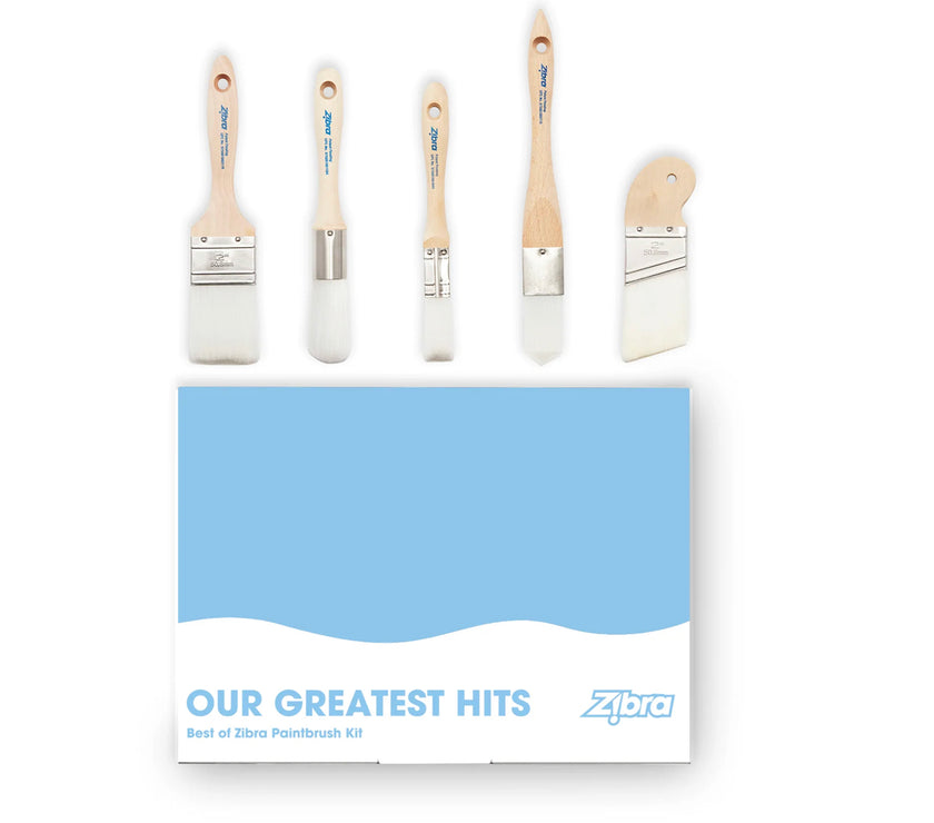 BEST OF ZIBRA PAINTBRUSH KIT-5 PIECE