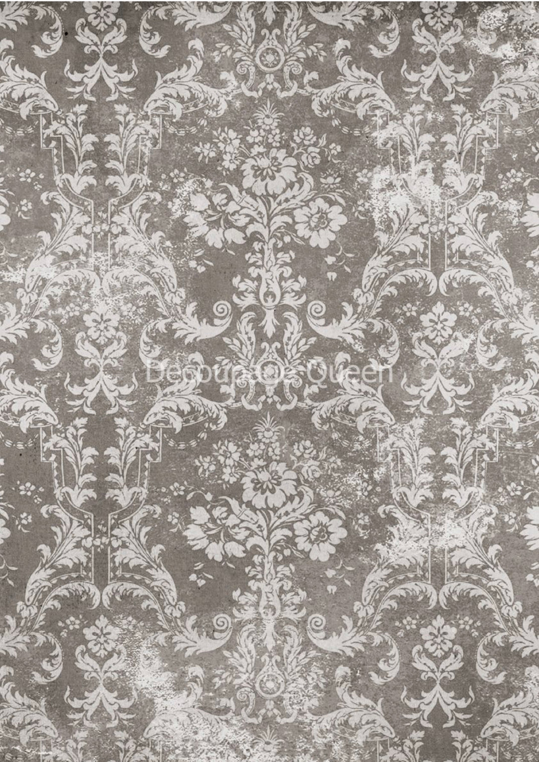 Winter Damask, rice paper design by Decoupage Queen, arts & entertainment > hobbies & creative arts > arts & crafts > art & crafting materials, for decoupage and crafting