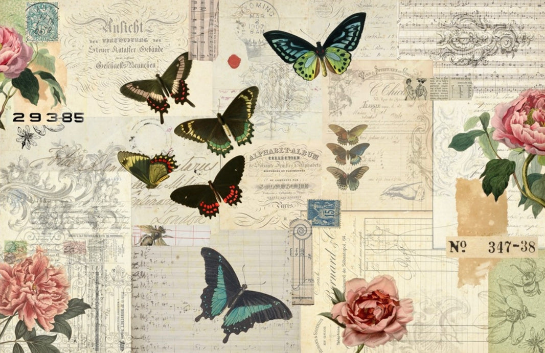 Roycycled Butterfly Masterboard, design by Roycycled, arts & entertainment > hobbies & creative arts > arts & crafts > art & crafting tools > craft measuring & marking tools > stencils & die cuts, for decoupage and crafting