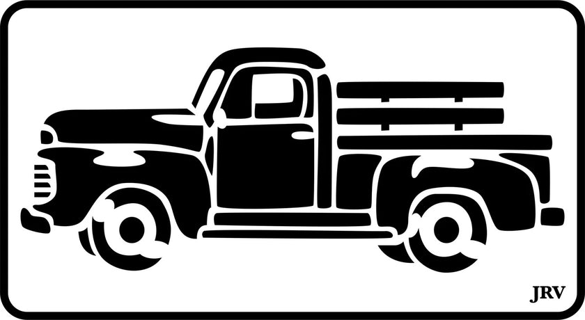 JRV Stencil Vintage Truck