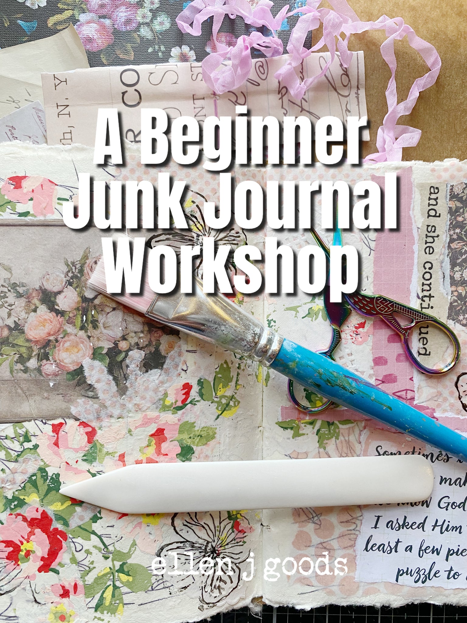 Beginner's Junk Journal Mixed Media Supplies Kit - Shipped to You