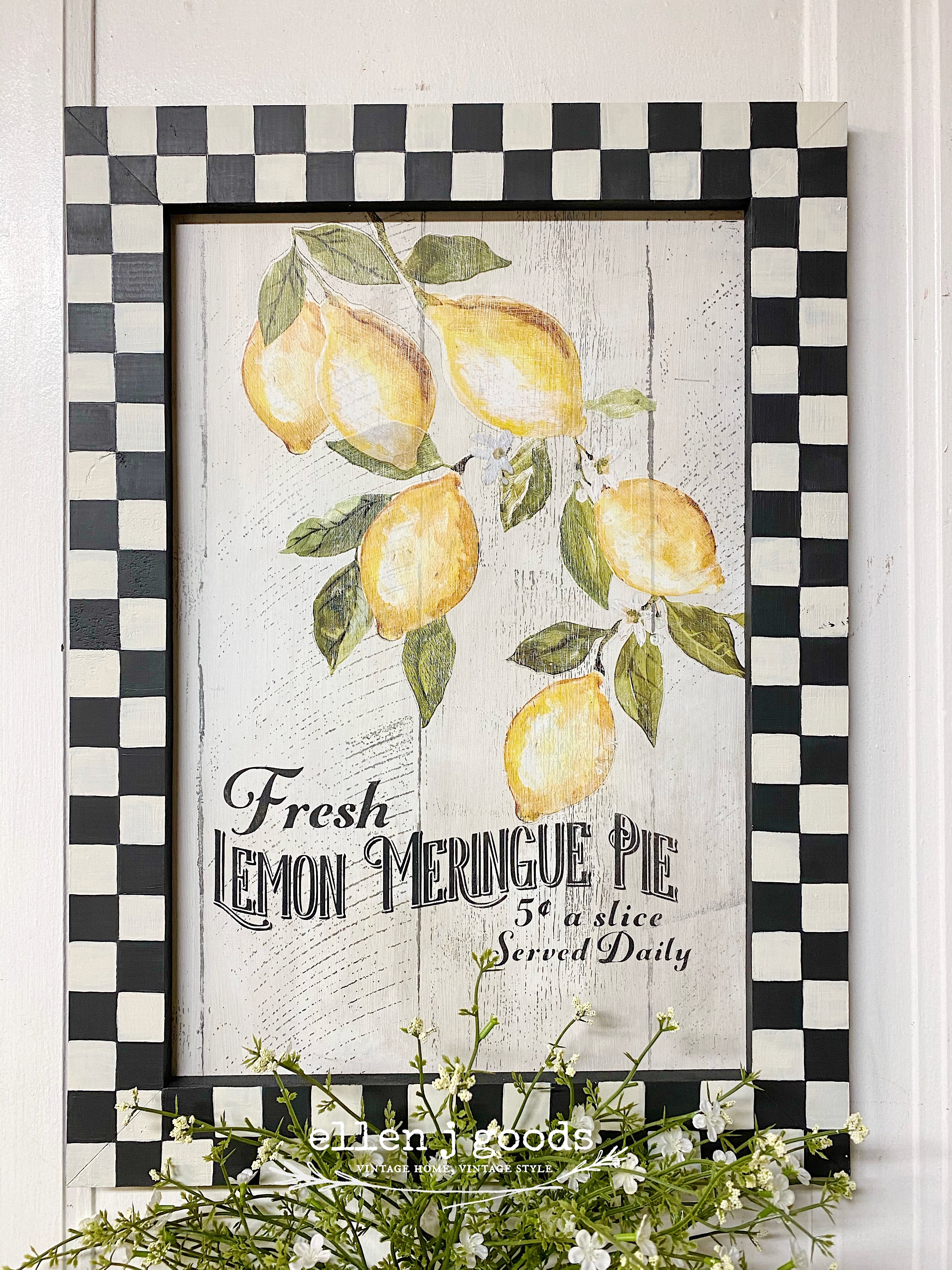 Muddaritaville 1” Checkerboard stencil