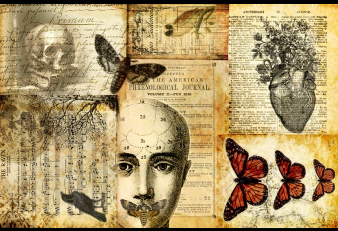 Roycycled Halloween Masterboard (discontinued), design by Roycycled, arts & entertainment > hobbies & creative arts > arts & crafts > art & crafting materials, for decoupage and crafting