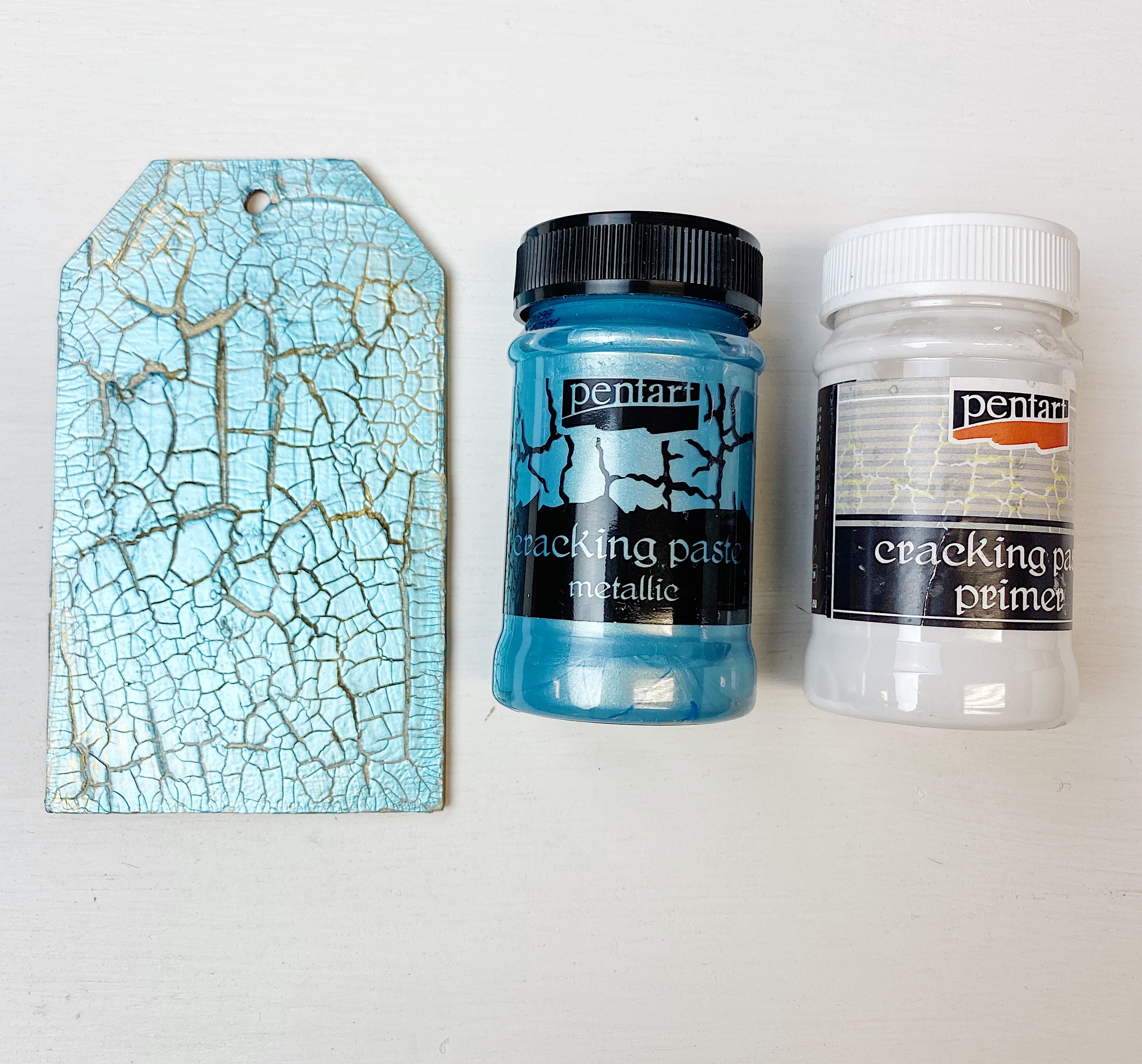 Pentart Metallic Cracking Paste 100mg, design by Pentart, nan, for decoupage and crafting