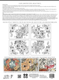 Winter's Song Wreath IOD Transfer