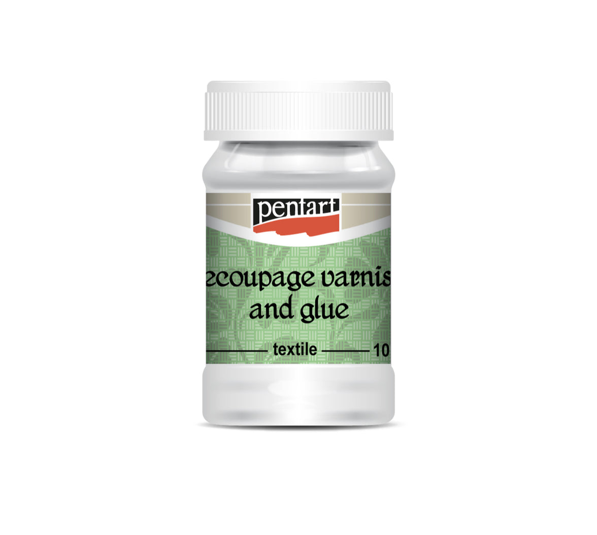 Pentart Decoupage Varnish & Glue for Textile, 100 ml