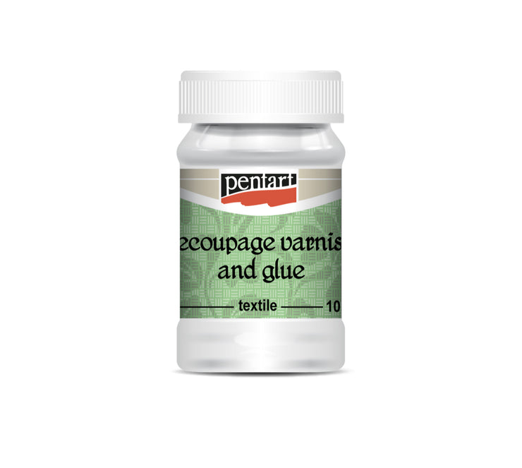 Pentart Decoupage Varnish & Glue for Textile, 100 ml