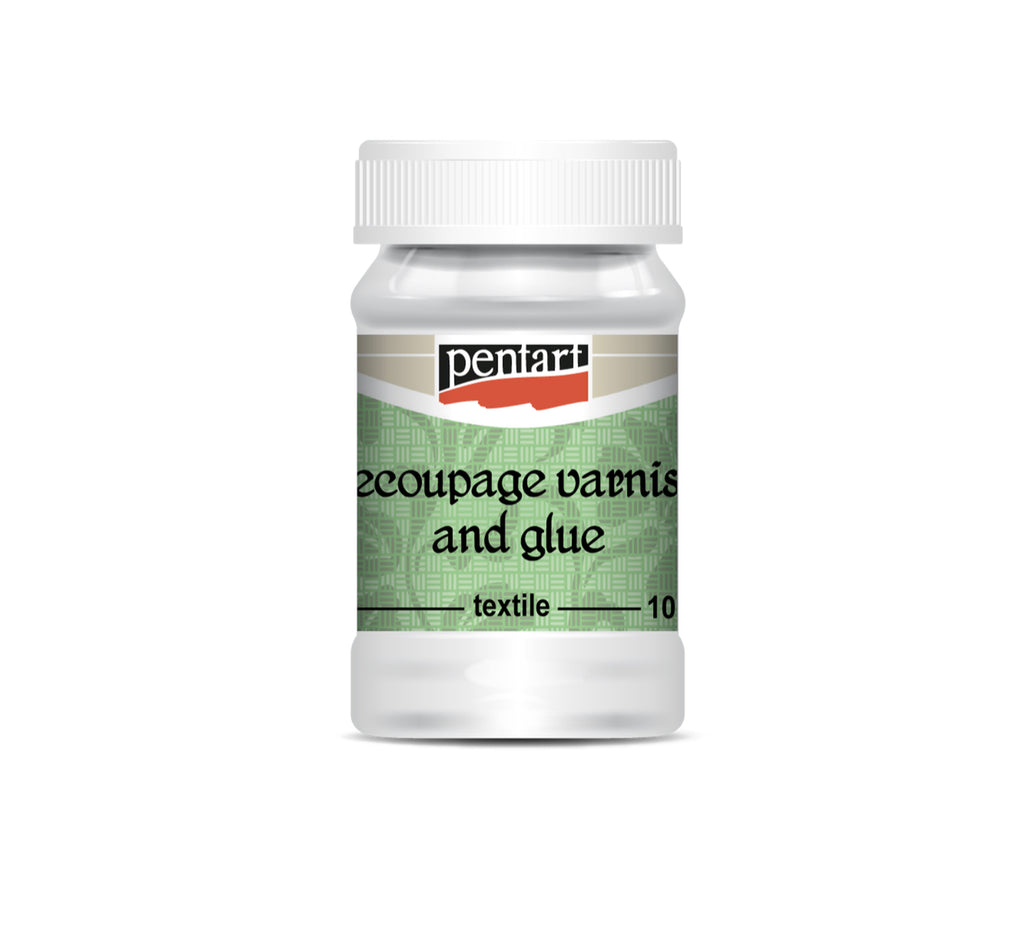 Pentart Decoupage Varnish & Glue for Textile, 100 ml