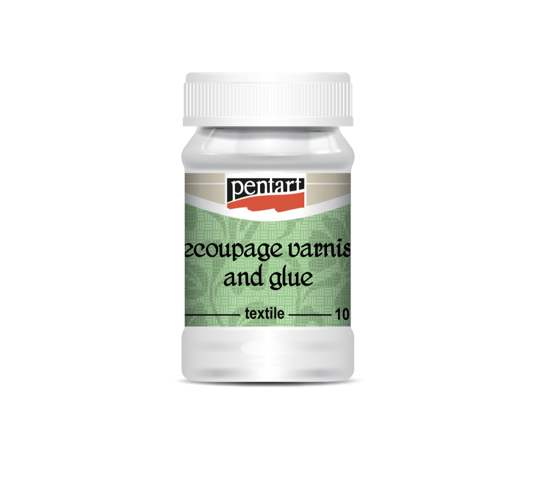 Pentart Decoupage Varnish & Glue for Textile, 100 ml