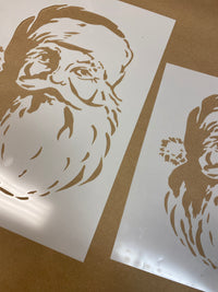 Retro Santa stencil