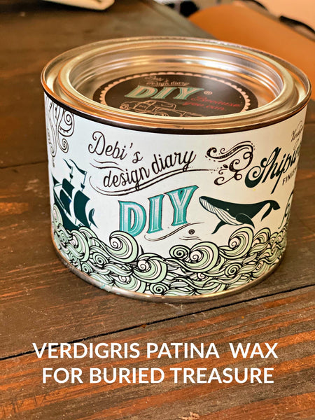 Debi's DIY Shipwrecked Verdigris Green Finish Wax