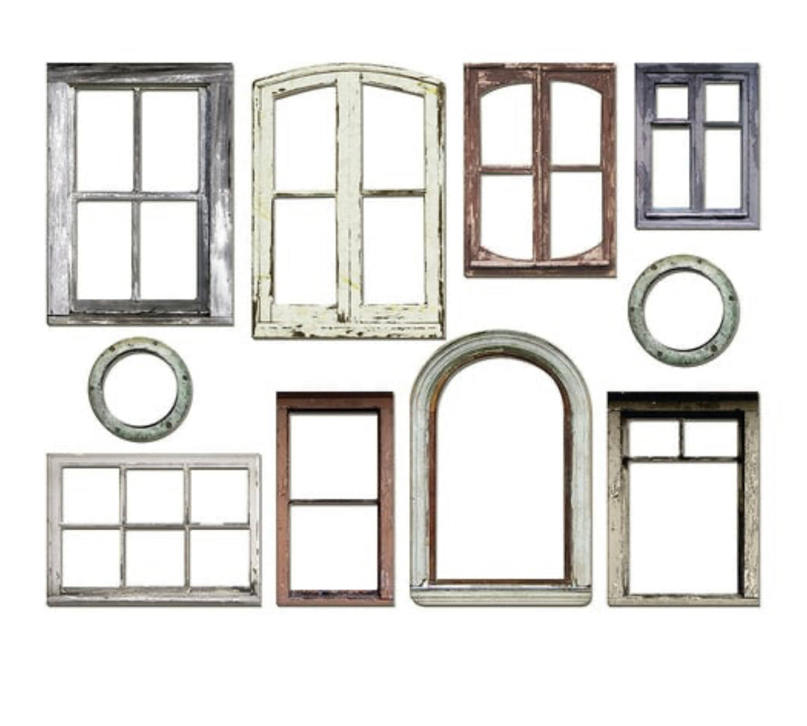 Tim Holtz Baseboard Window Frames