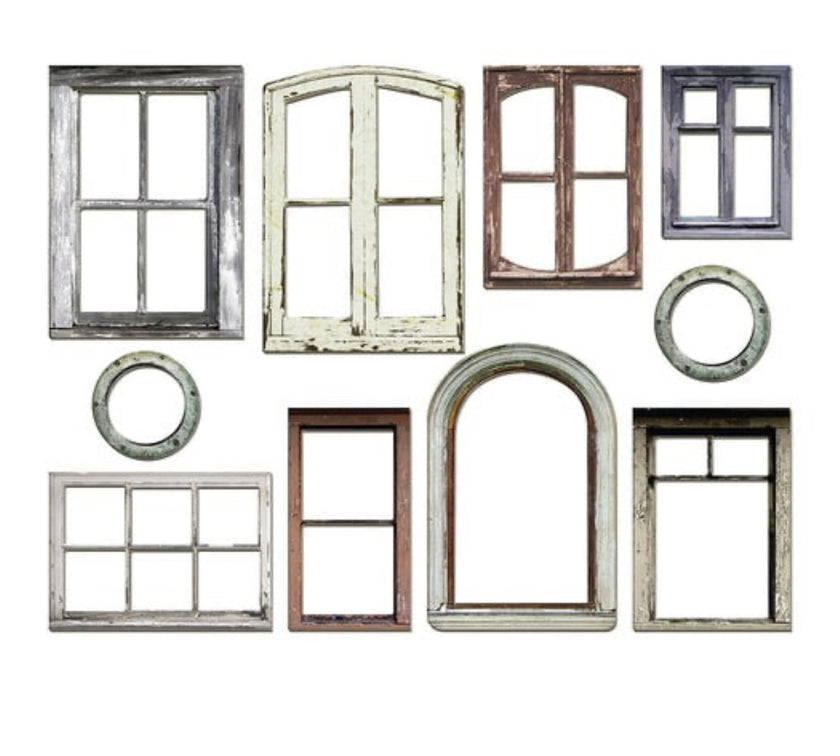 Tim Holtz Baseboard Window Frames