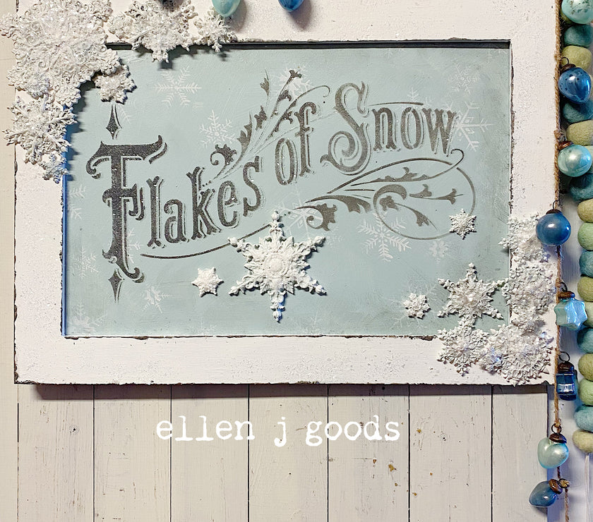 Flakes of Snow Stencil
