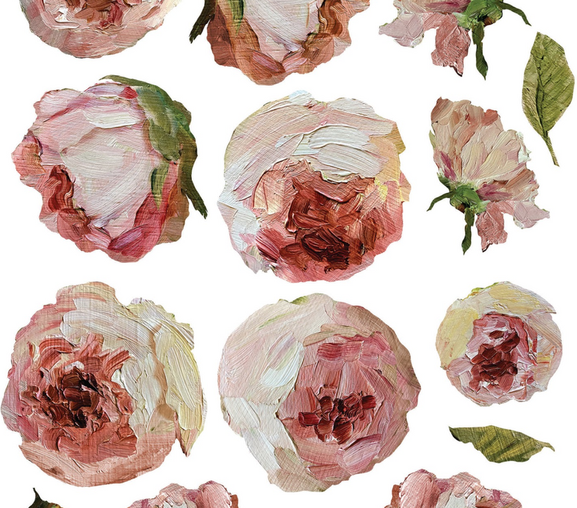 Painterly Florals IOD Transfer