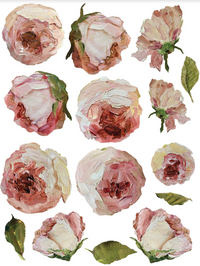 Painterly Florals IOD Transfer