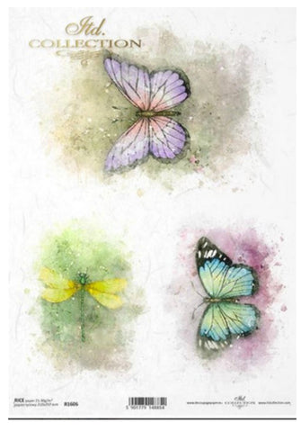 Watercolor Butterflies R1606