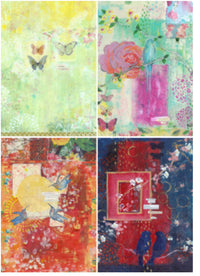 ellen j goods Spring 4 Pack, rice paper design by Decoupage Queen, arts & entertainment > hobbies & creative arts > arts & crafts > art & crafting materials > art & craft paper > transfer paper, for decoupage and crafting