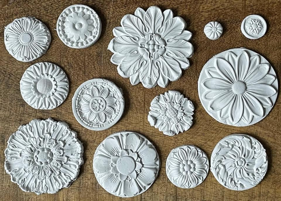 Rosettes IOD Décor Mould