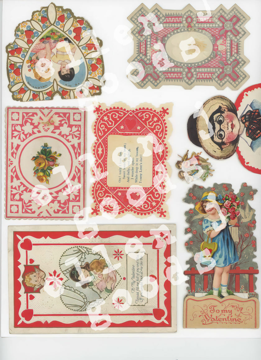 Set of 2 Special Collection ellen j goods Valentine Snipart