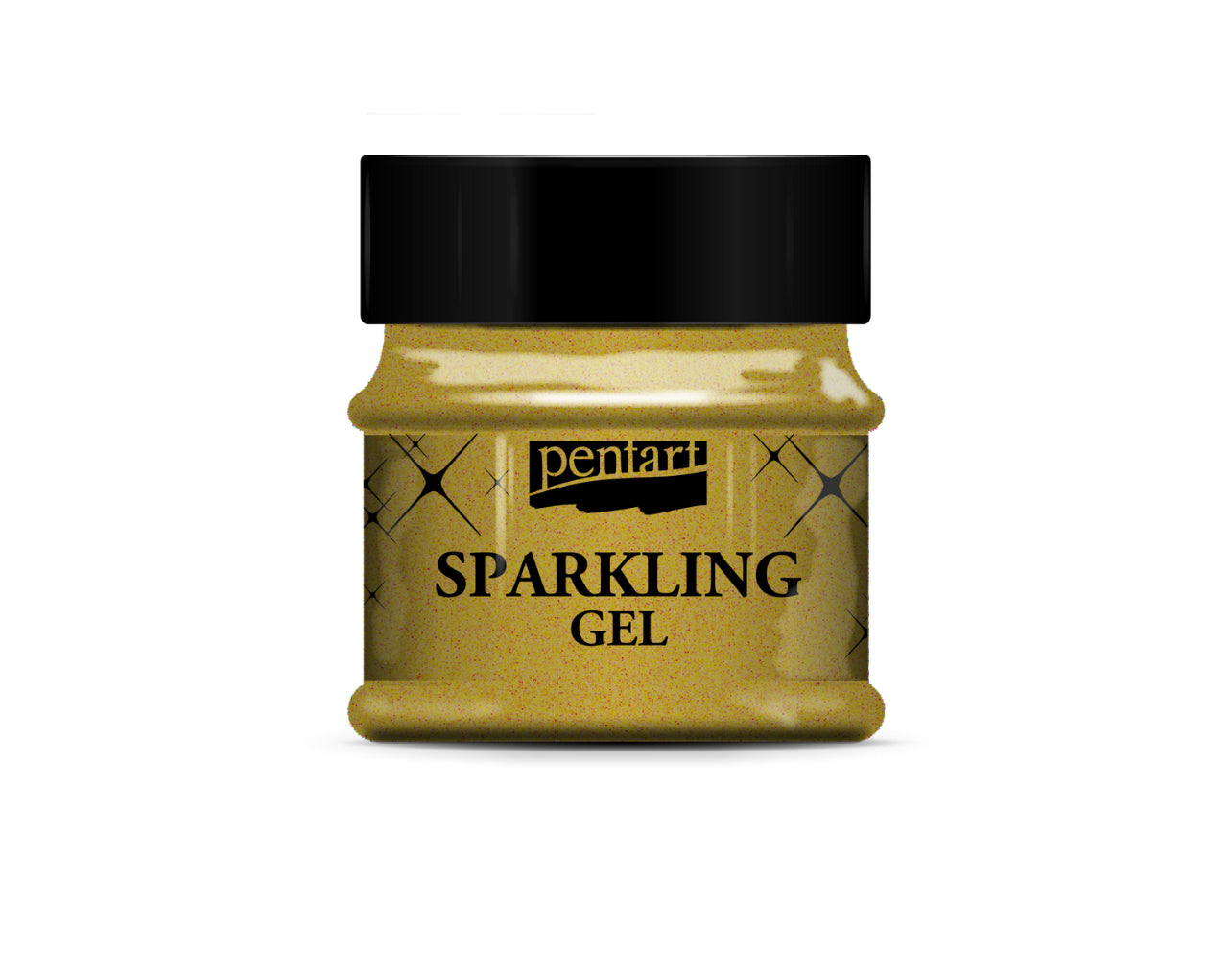 Pentart Sparkling gel 50 ml Transparent Gold