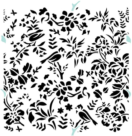 JRV Stencil Bird Toile