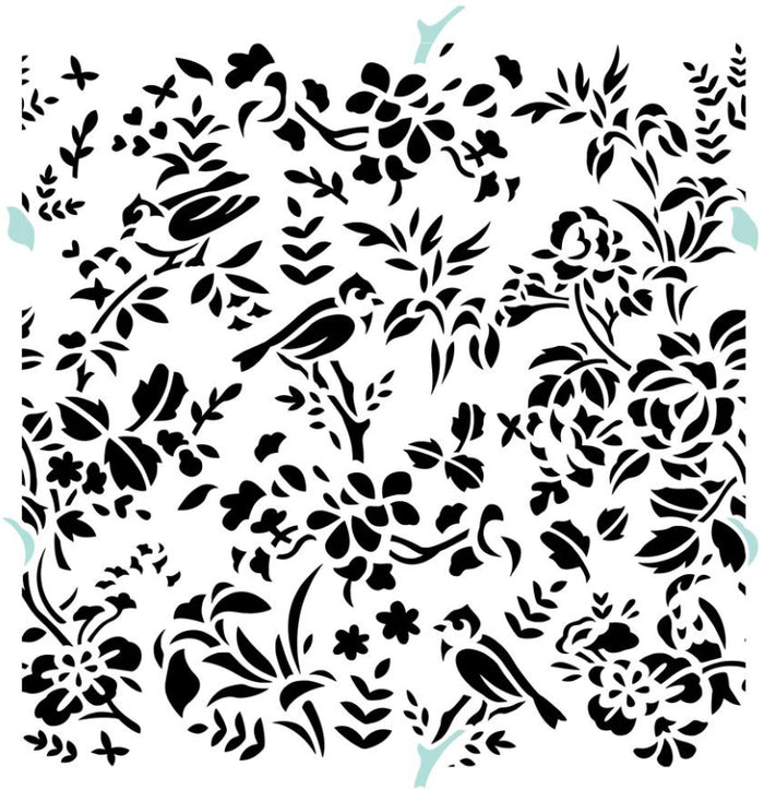 JRV Stencil Bird Toile