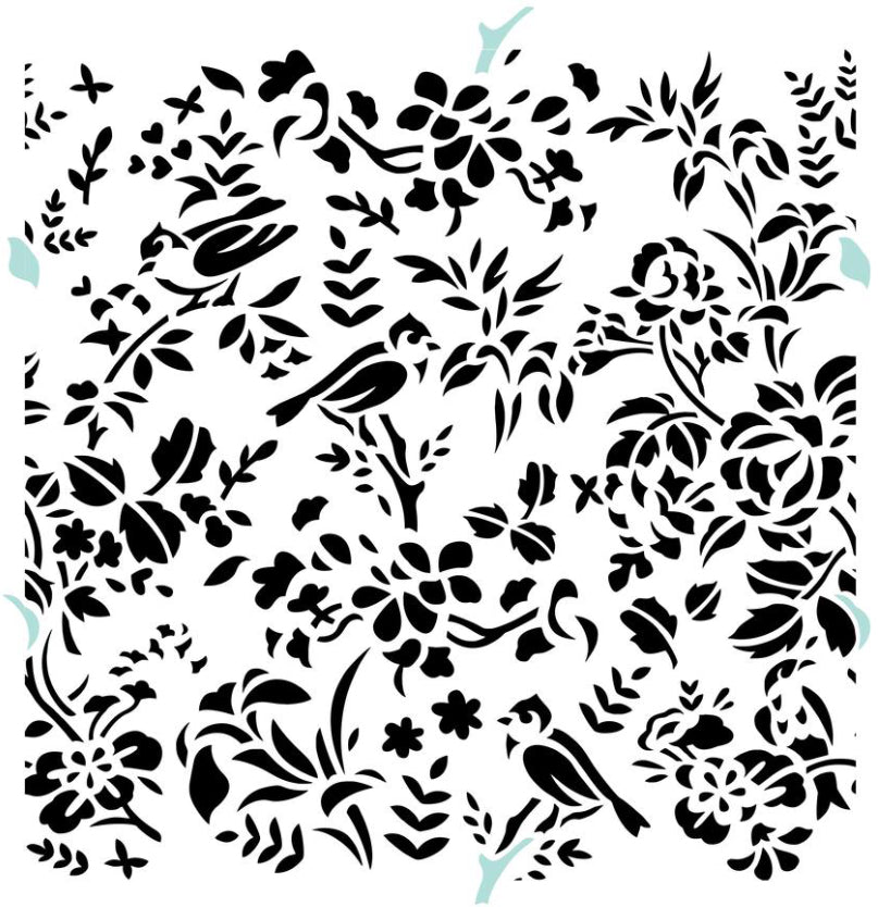 JRV Stencil Bird Toile