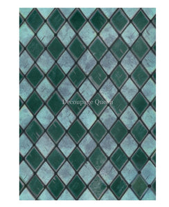 Dainty and the Queen Teal Harlequin 0277