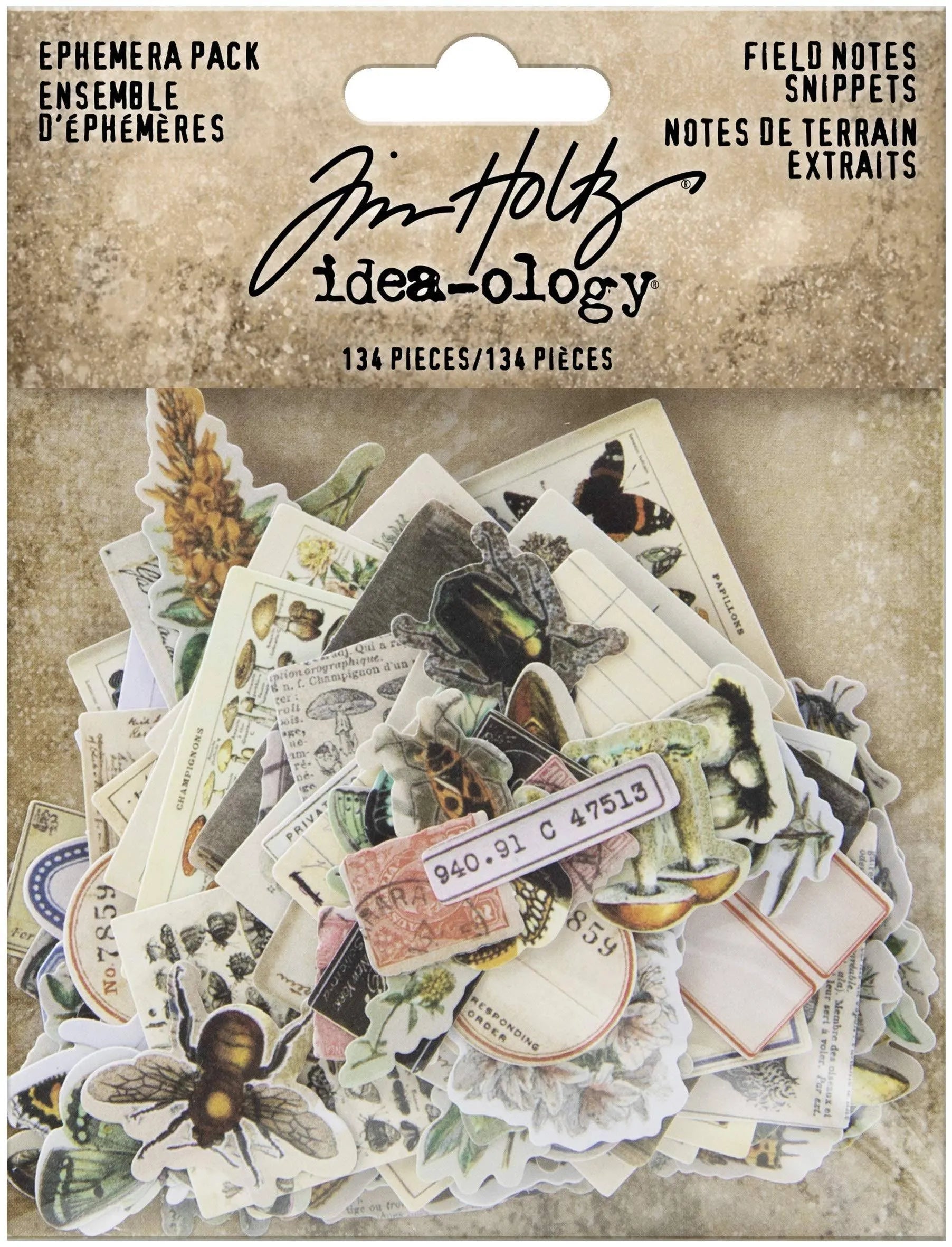 Tim Holtz Ephemera Snippets Field Notes