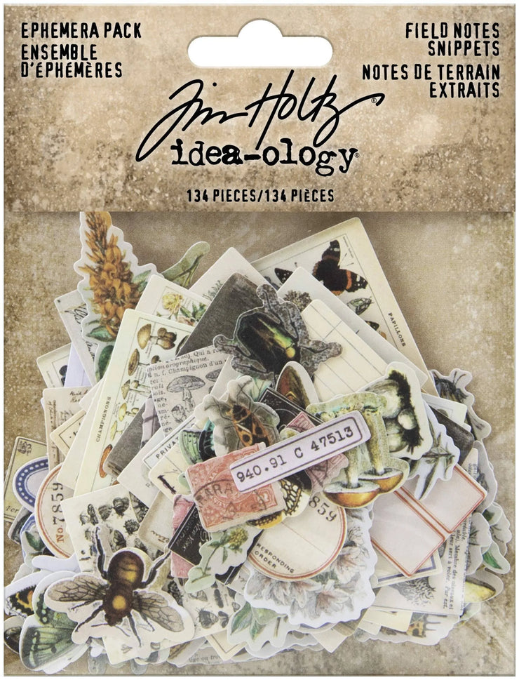 Tim Holtz Ephemera Snippets Field Notes