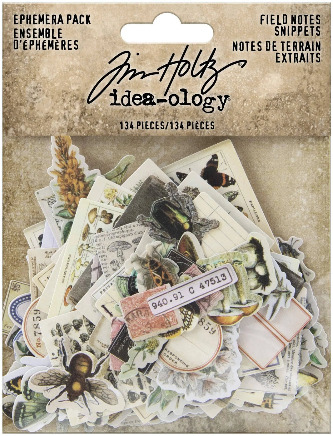 Tim Holtz Ephemera Snippets Field Notes