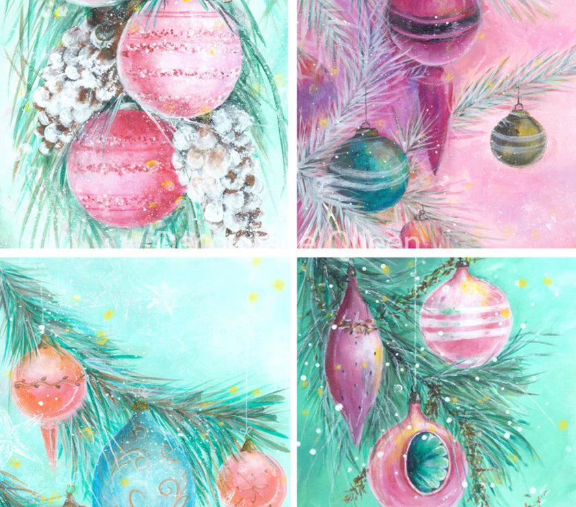 ellen j goods retro christmas 4-pack