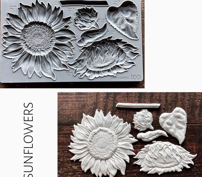 Sunflower IOD Décor Mould