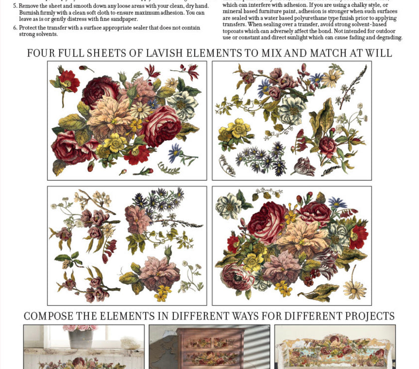 Floral Anthology IOD Transfer