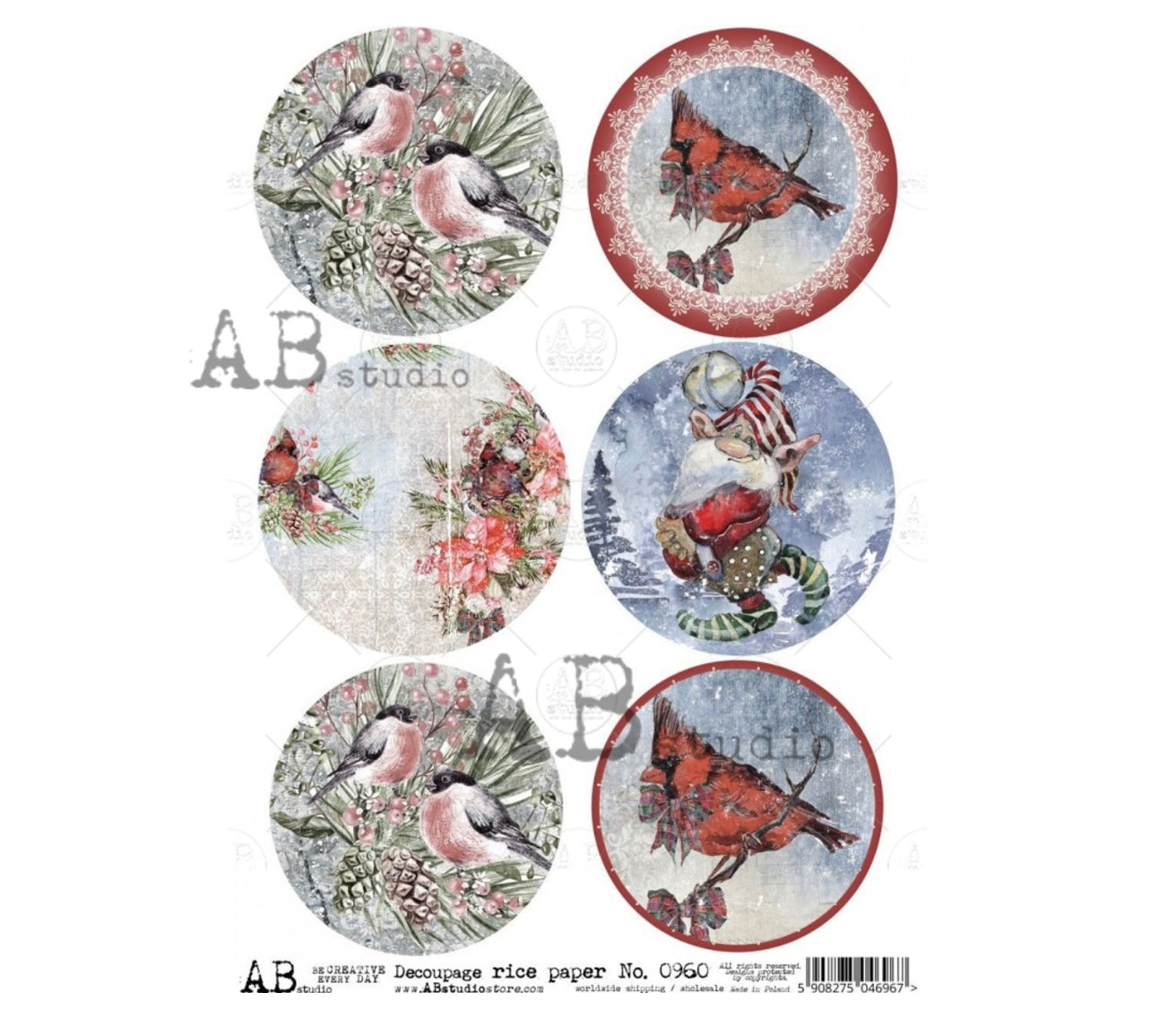 Bird Ornament Rounds ABRP_0960