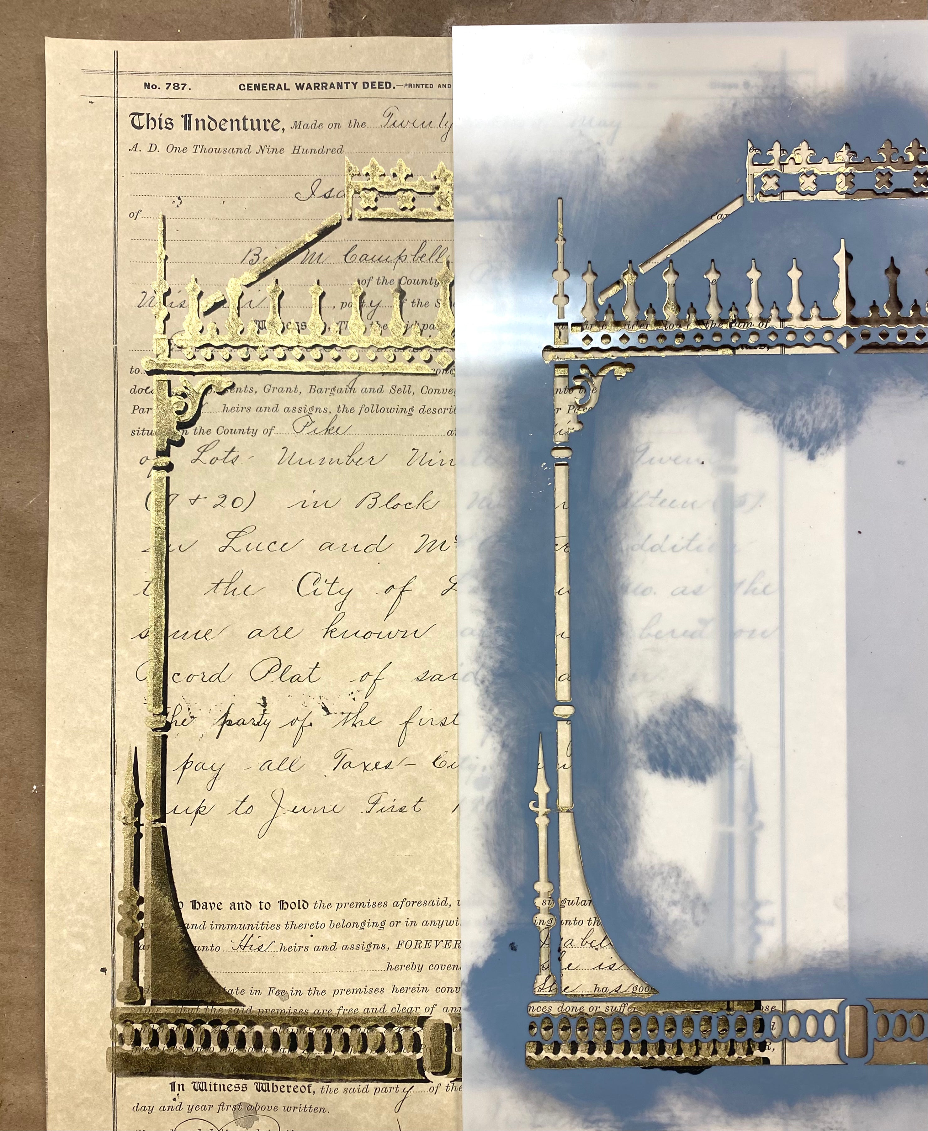 Vivarium Stencil by ellen j goods