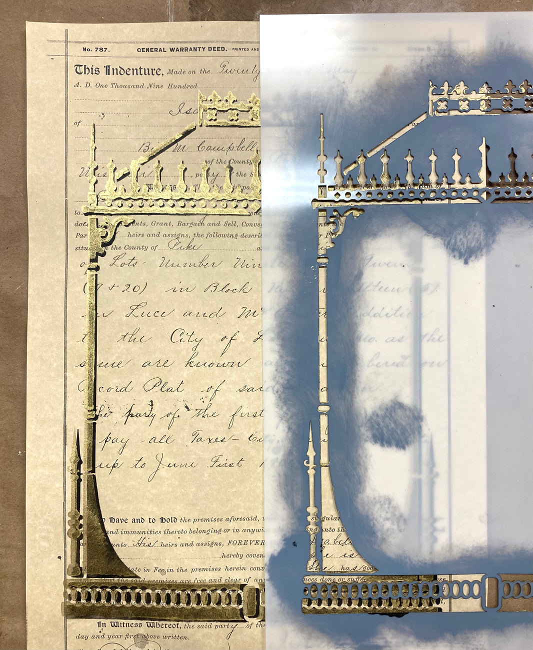 Vivarium Stencil by ellen j goods