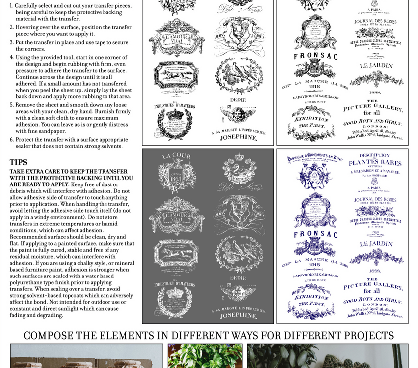 Traditional Pots Decor Transfer