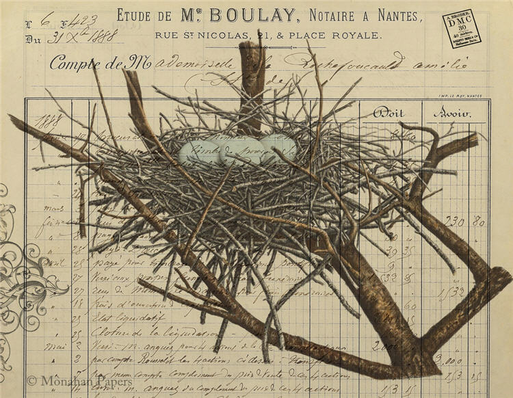 Blue Eggs & Nest (012) X508